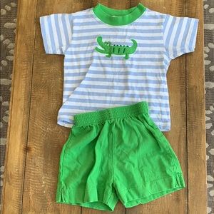 Two piece alligator outfit